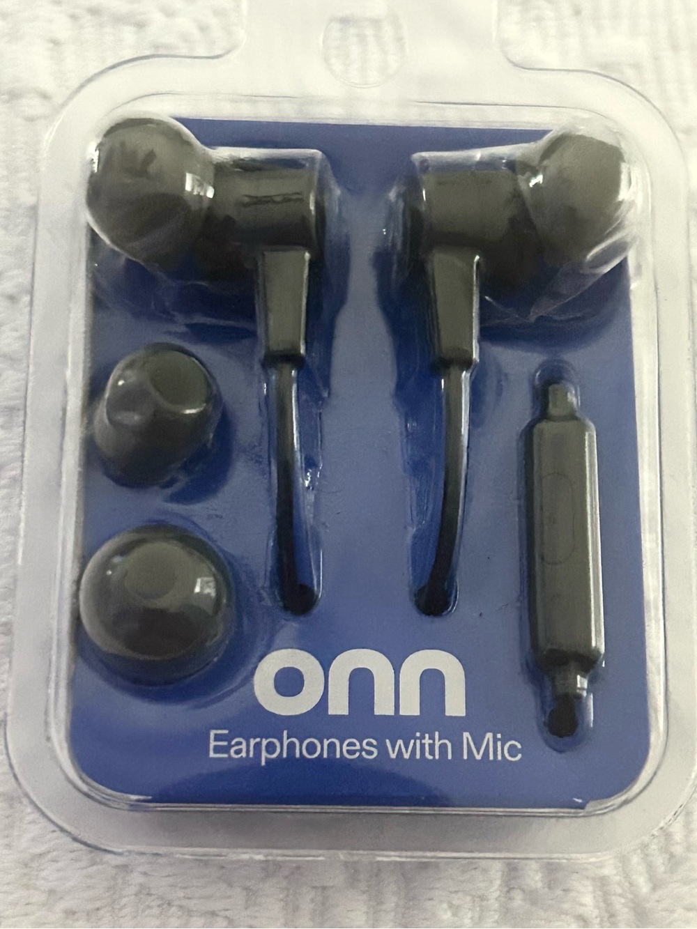 On Running Black Wired In-Ear Earphones with Inline Mic